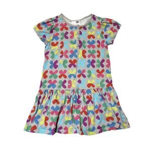 Hanna Andersson Clay Gray Geometric Dress Size 5